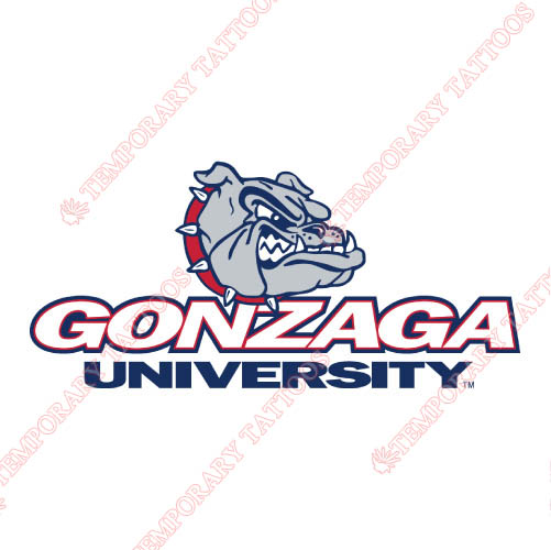 Gonzaga Bulldogs Customize Temporary Tattoos Stickers NO.4507